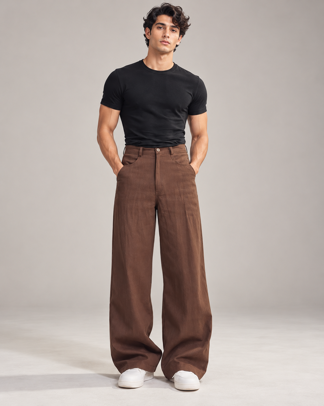 90s Retro Cocoa Skater Denim in Cocoa