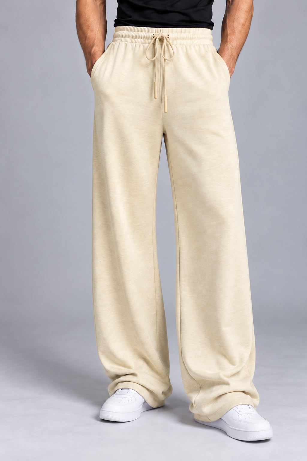 Thumbnail 5 of Beige Wide Leg Joggers