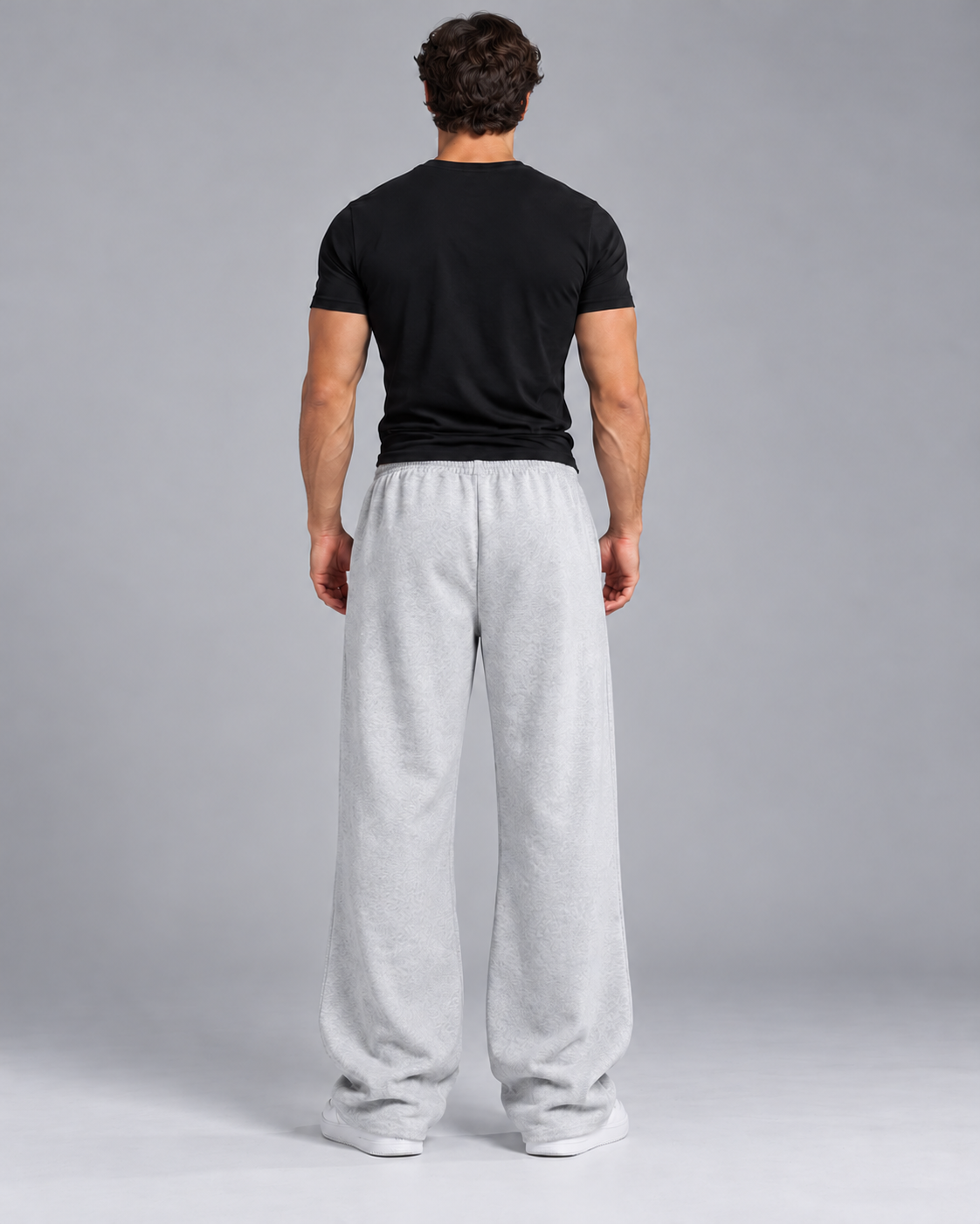 Thumbnail 3 of Grey Wide Leg Joggers